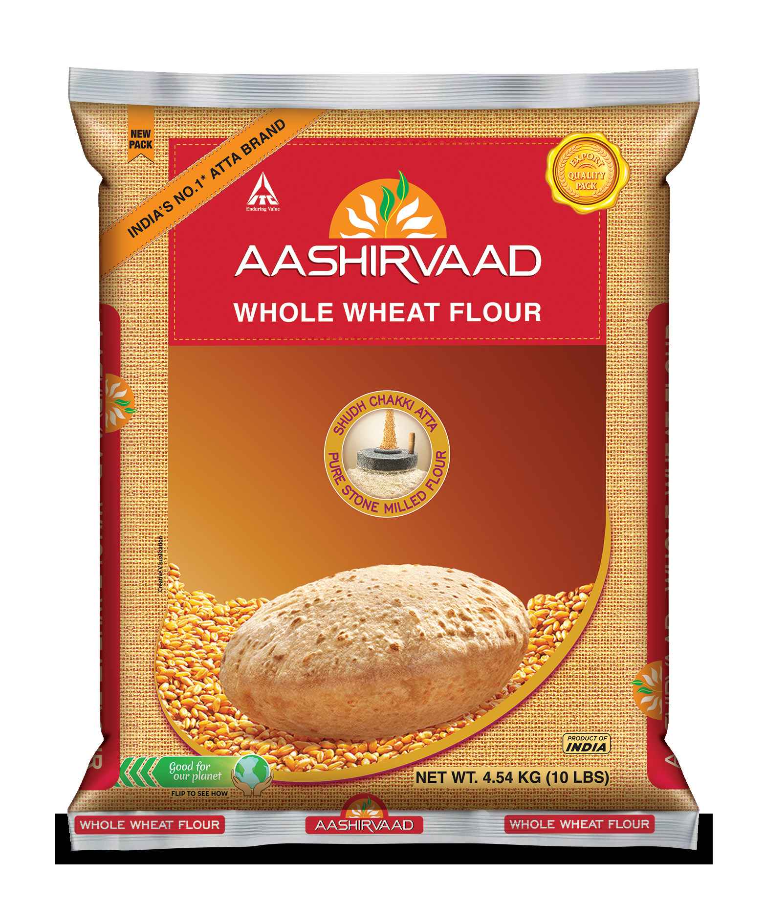 Aashirvaad Whole Wheat Atta 10lb